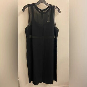 Alexander Wang Mesh Combo Tank Dress Black Size 8